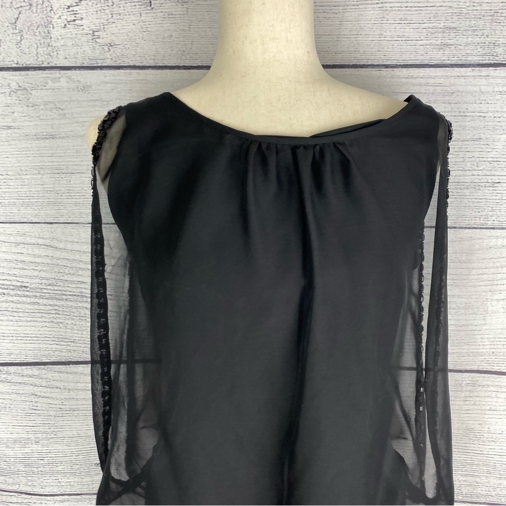 SCARLETT Nite Black Sleeveless Blouson Dress Size 8 - Picture 8 of 8